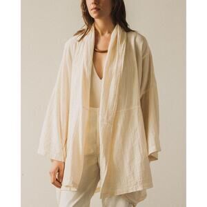 Atelier Delphine Haori Jacket Kinari Natural Ivory 100% Cotton Size XS EUC $400